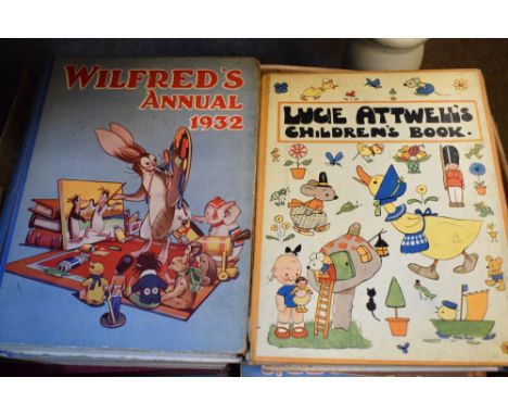 Books - Assorted groups of vintage 20th Century children's annuals to include Wilfred's Annual 1935, 1932, 1934, Such Fun by 