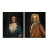 ENGLISH SCHOOL (LATE 17TH/EARLY 18TH CENTURY), PORTRAIT OF A GENTLEMAN; PORTRAIT OF A LADY (2)