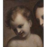 ITALIAN SCHOOL (18TH CENTURY), HEAD OF THE CHRIST CHILD WITH THE VIRGIN OVERLOOKING