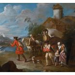FOLLOWER OF JEAN-BAPTISTE PATER, THE DEPARTURE OF THE SOLDIERS