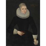 DUTCH SCHOOL (EARLY 17TH CENTURY), PORTRAIT OF A LADY WITH LACE BONNET AND RUFF