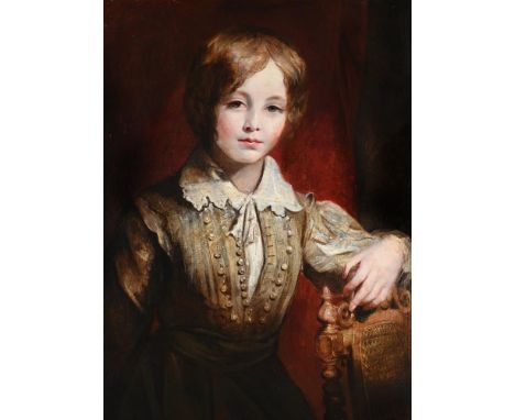 ATTRIBUTED TO RICHARD ROTHWELL (IRISH 1800-1868)   PORTRAIT OF A PAGE Oil on canvas 67 x 50cm (26¼ x 19½ in.)  Provenance: Sa