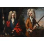 CIRCLE OF JOHANN KERSEBOOM (C.1680-1708) A PORTRAIT OF TWO YOUNG GENTLEMEN