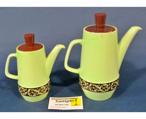 A Carlton ware coffee set from the Tapestry and Daisy Chain series, a Chinese style tureen and cover, collection of 19th cent