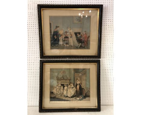 William Ward (1766-1826) After William Redmore Bigg (1755-1828) - Two stipple engravings in colours: 'The Romps', published b