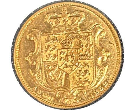 William IV gold sovereign, dated 1832, circulated, laureate portrait of the King, contained in a bespoke box 