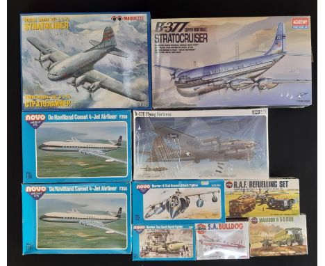 9 model aircraft  kits by Airfix, Academy, Maquette, Frog and Novo, 1:72 and 1:96 scale, together with a Airfix kit Matador a