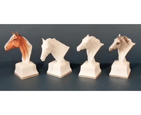 Four Royal Worcester studies of horses: Eous, Lampon x2 and Aethon. Height 12-13cm, with boxes (4) 