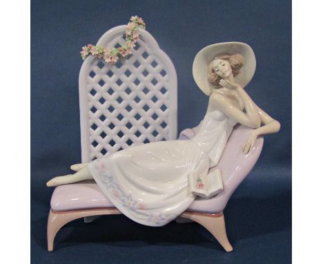 A Lladro figure decorated by Angeles Cabo, 2717, entitled Garden of Dreams, retired 1994, (especially made for Karen Meltzer)