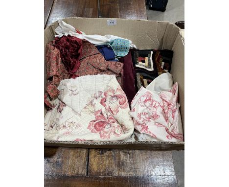 A box of textiles