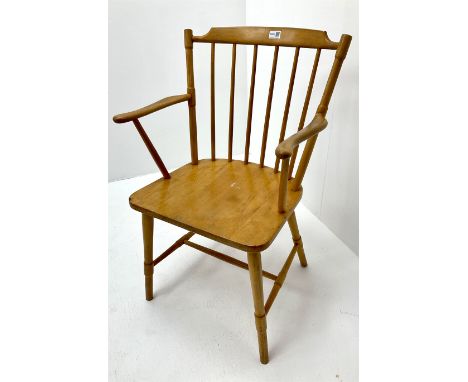 Danish beech framed stick back chair, turned supportsDimensions: Length/Width: 54cm Click here to view further images, condit
