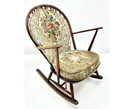 Ercol medium elm stick back rocking chair Dimensions: Length/Width:&nbsp;75cm&nbsp;Click here to view further images, conditi