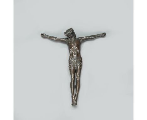 Corpus Christi, bronze cast with original patina, 19th century, 29 x 26 cm 