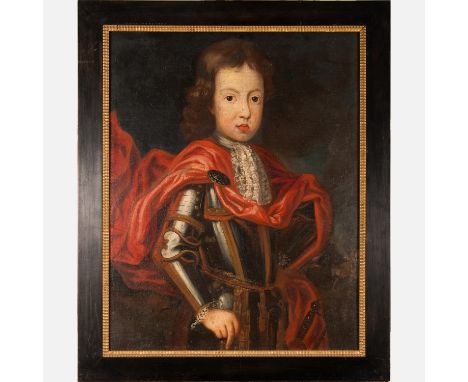 Johann Gottfried Auerbach (1697-1753) – attributed, portrait of a young prince, oil on canvas, framed, 65 x 51 cm