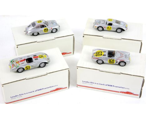 Four Leader and Project 43 1:43 scale model cars, comprising PRJ10A Porsche 356A Carrera Panamericana 1953 Car N. 153 'Guatem