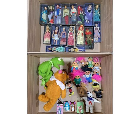 Disney, muppets and other tv novelties including: (1) De Agostini Disney bisque boxed dolls x seventeen; (2) Marx toys plasti