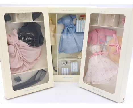 Mattel Barbie, Fashion Model Collection, outfit sets x three including: (1) Accessory Pack, # 56119; (2) Blush becomes Her, #