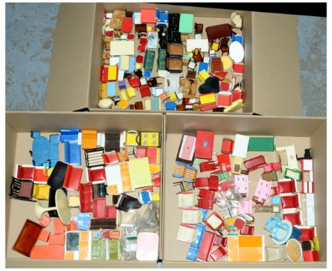 Collection of vintage and modern hard plastic and other doll's house furniture, includes: Seaforth; Triang Spot On; Renwal (C