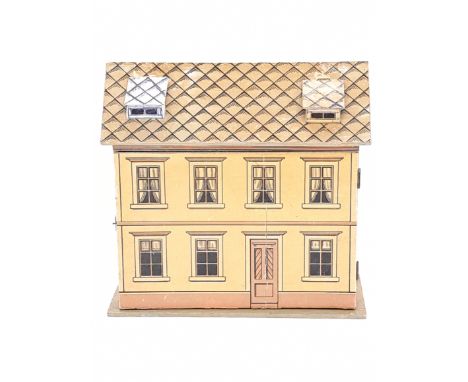 Vintage Dolls House, R Bliss (USA) style, wooden construction, outer lithographed paper covering (some small tears and scuffs