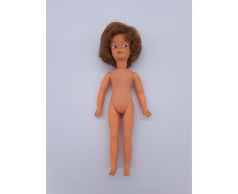 Pedigree Patch vintage doll, dark blonde, wearing Brownie outfit, Good Plus to Excellent.