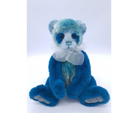 Charlie Bears Plumo Ollibobs panda bear (part mohair and part plush), CB202055, 2020 collection, designed by Isabelle Lee and