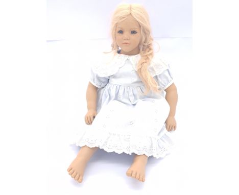 Annette Himstedt Jule artist designed vinyl doll, a girl from Sweden, 1992/3, LE, leaflet, Excellent to Near Mint, within Exc