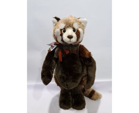 Charlie Bears Jung red panda, CB181881B, designed by Isabelle Lee, LE 224/1000, with swing label and swing label certificate,