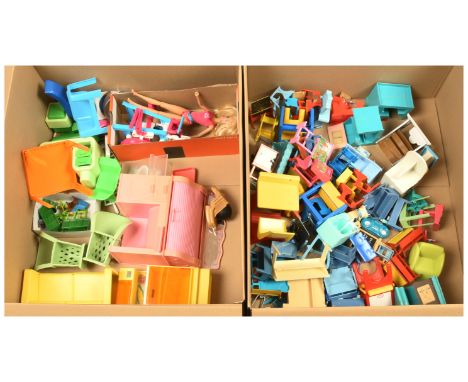 Collection of Mattel, Little Tikes, Fisher Price, Peppa Pig and other items of furniture and accessories; Fair Plus to Excell