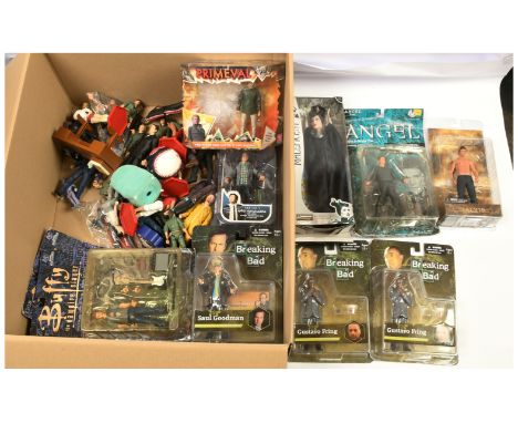 TV and Film boxed and loose figures, including: Breaking Bad, Buffy the Vampire Slayer, Twilight, Primeval, Stormbreaker, and