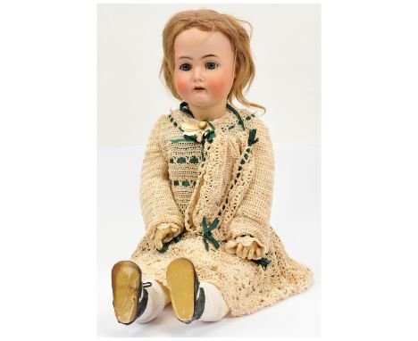 Kammer &amp; Reinhardt/Simon &amp; Halbig antique bisque doll, German, c.1910, impressed K * R SIMON &amp; HALBIG 403 62, ope