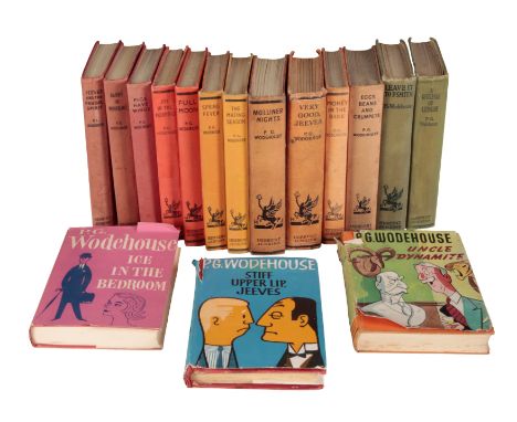 WODEHOUSE, P.G.: A COLLECTION OF FIRST PRINTINGS AND FIRST EDITIONS 1930s to 1960s, including 'Stiff upper lip, Jeeves', 'Unc
