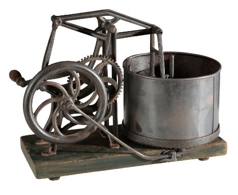'THE STARRATT' MECHANICAL VEGETABLE CUTTER with geared rotating mechanism, patented on May 23rd 1965 by the Athol Machine Co.