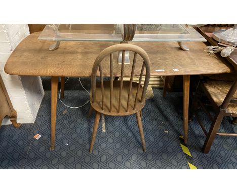 ERCOL DINING TABLE &amp; 1 CHAIR A/F