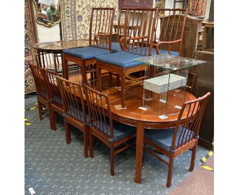 ORIENTAL DINING TABLE &amp; 14 CHAIRS