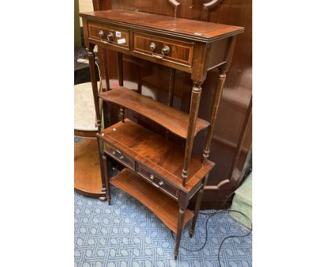 PAIR OF MAHOGANY CONSOLE TABLES