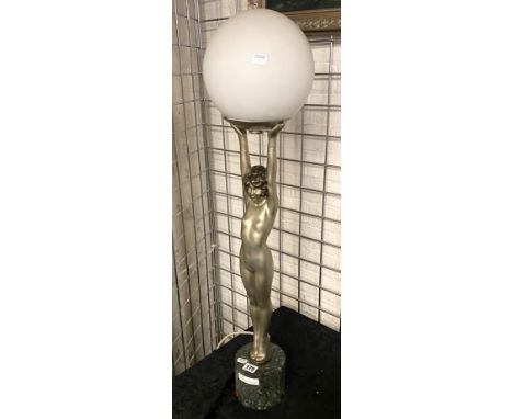 ART DECO FIGURE TABLE LAMP