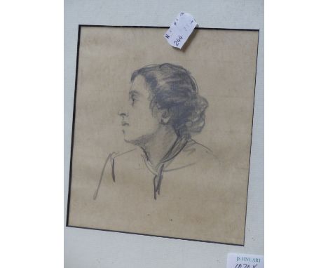 19th/20th.C.BRITISH SCHOOL.   THREE PENCIL FIGURE AND PORTRAIT STUDIES, LARGEST.   24.5 x 20cms&gt;  (3)