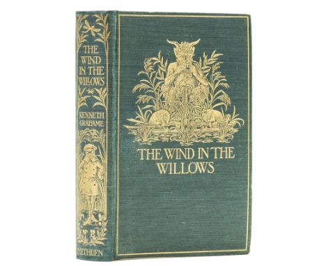 Grahame (Kenneth) The Wind in the Willows, first edition, half-title, frontispiece by Graham Robertson, tissue-guard, scatter