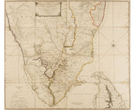 India.- Faden (William) The Southern Countries of India from Madrass to Cape Comorin, Describing the Routes of the Armies Com