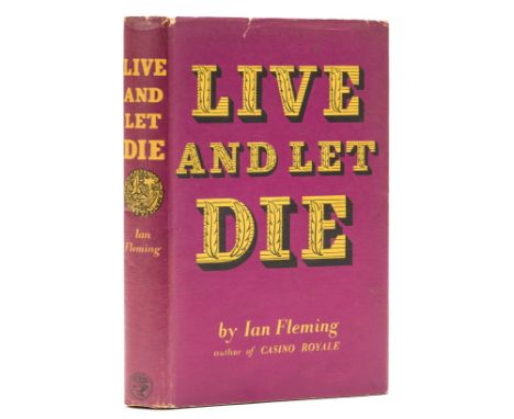 Fleming (Ian) Live and Let Die, first edition, ink ownership inscription to title, original boards, second state dust-jacket 