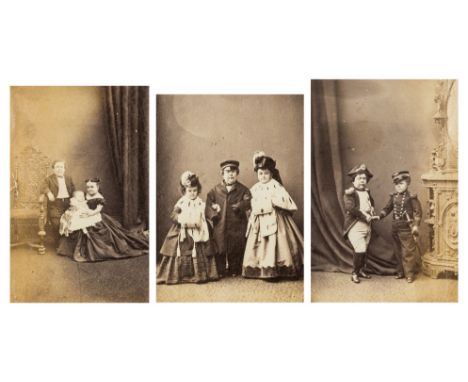 1860s photographs etc.- Album of photographs, watercolour sketches and illustrations from magazines etc., c. 280 photographs,