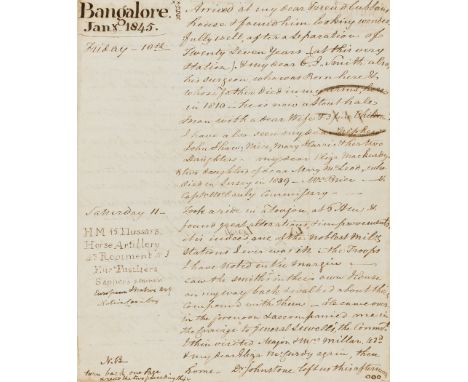 England &amp; India.- Welsh (James, Major-General, army officer in the East India Company, author of  "Military Reminiscences