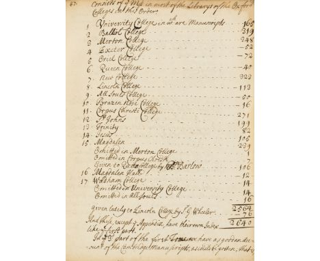Scientific commonplace book.- [Extracts from the proceedings of the Royal Society], manuscript in several hands, c. 360pp., s