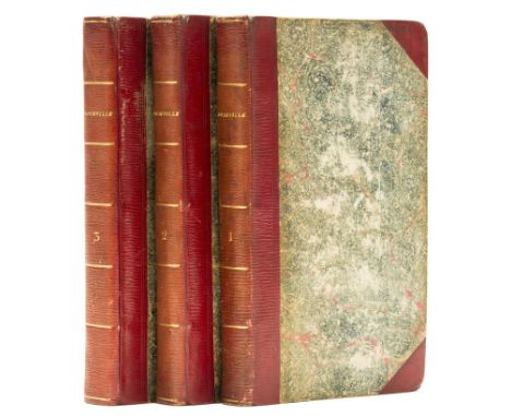 Godwin (William) Mandeville, A Tale of the Seventeenth Century on England, 3 vol., half-titles, occasional light spotting, bo