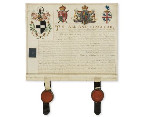 Antigua heraldry.- Heard (Sir Isaac, herald, Garter Principal King of Arms, 1730-1822) &amp; Thomas Lock, Clarenceux King of 