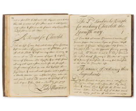Dessert recipes.- Cakes, Jumballs, Gingerbreads, Creams, Jellies, manuscript, title and 38pp. excluding blanks, in two hands,