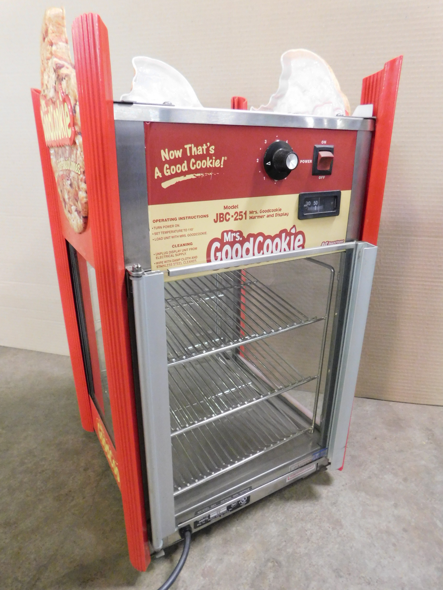 J&J Model JBC251 Mrs. Good Cookie Warmer/Display Case