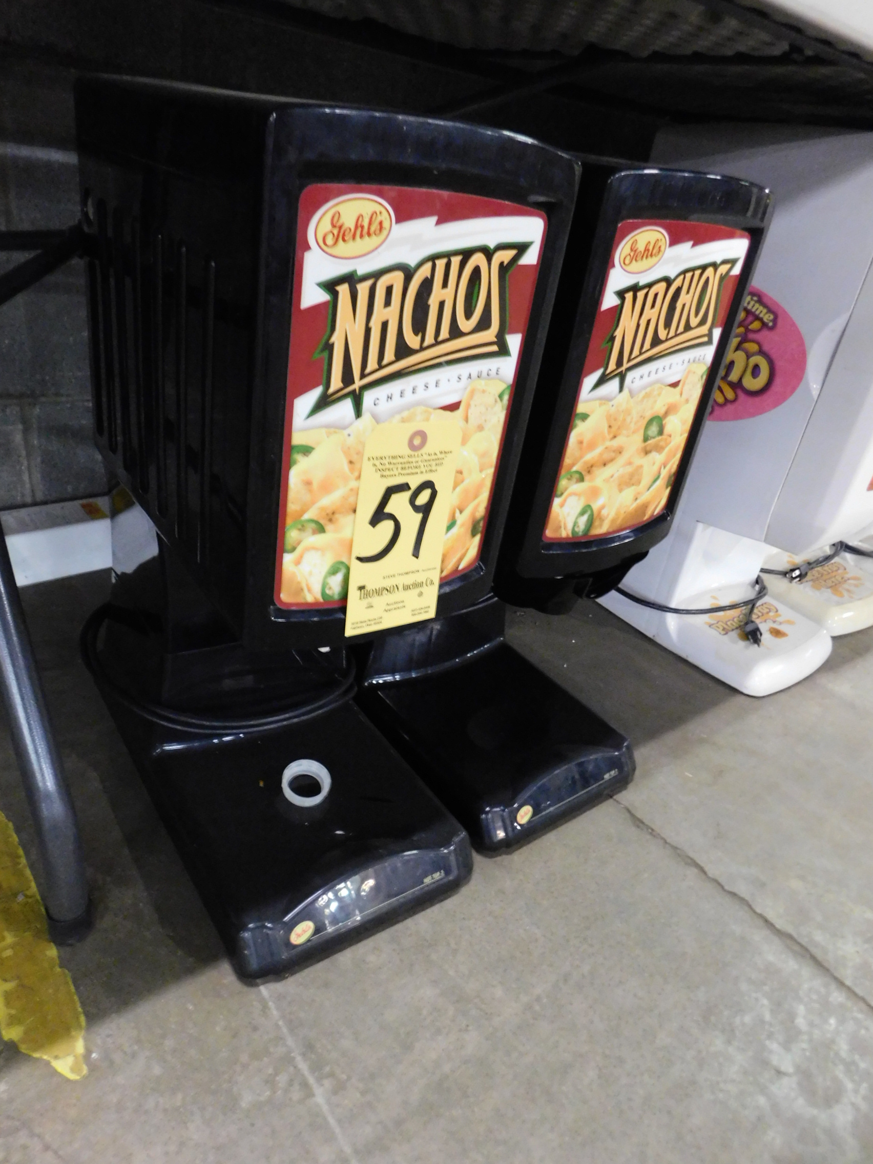 (2) Gehl Hot Top 2 Nacho Cheese Sauce Dispensers