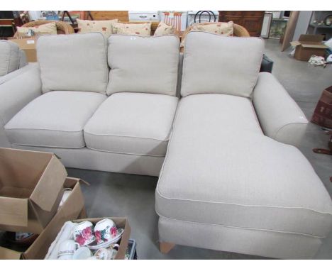 A superb quality beige corner sofa