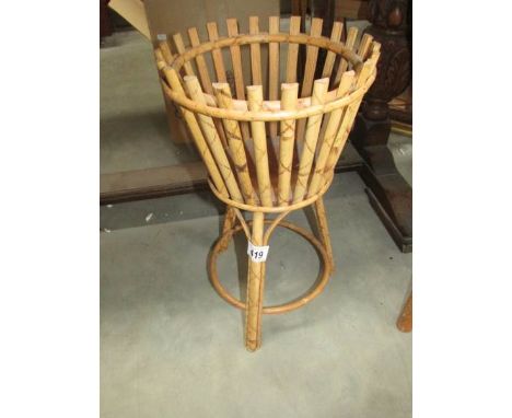 A bamboo planter